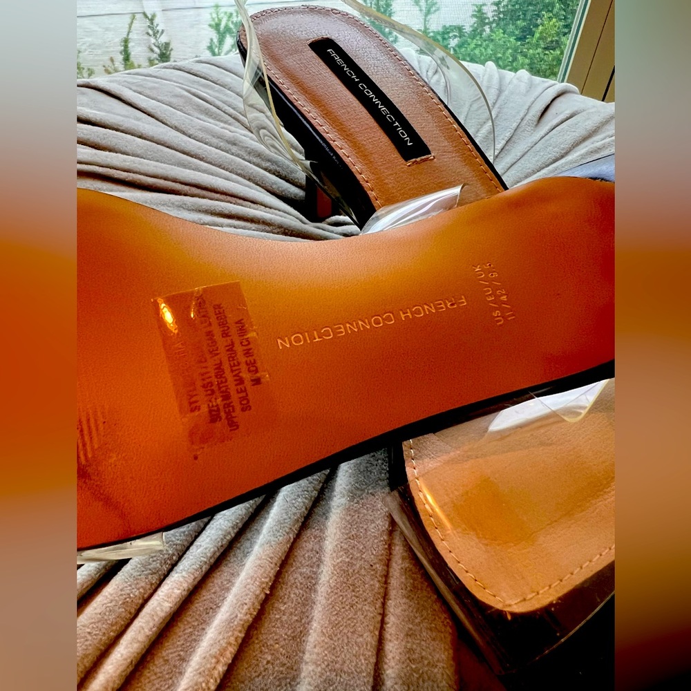 French Connection. Slingback lucite sandals. - Picture 3 of 5